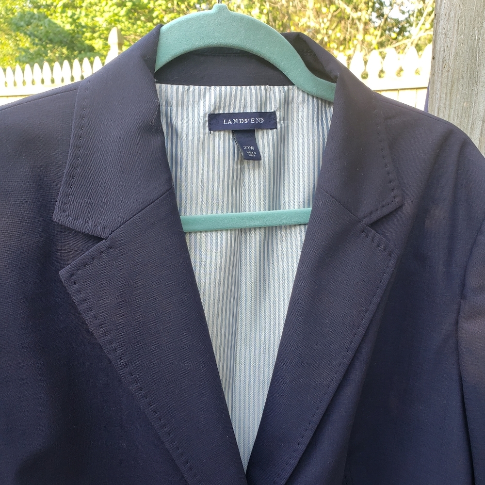 Lands' End Navy Blazer